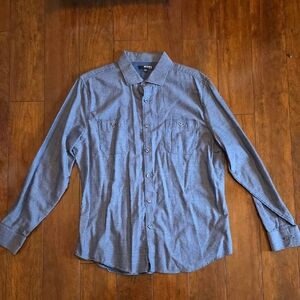 H&M Light Blue Casual Button-Down Shirt